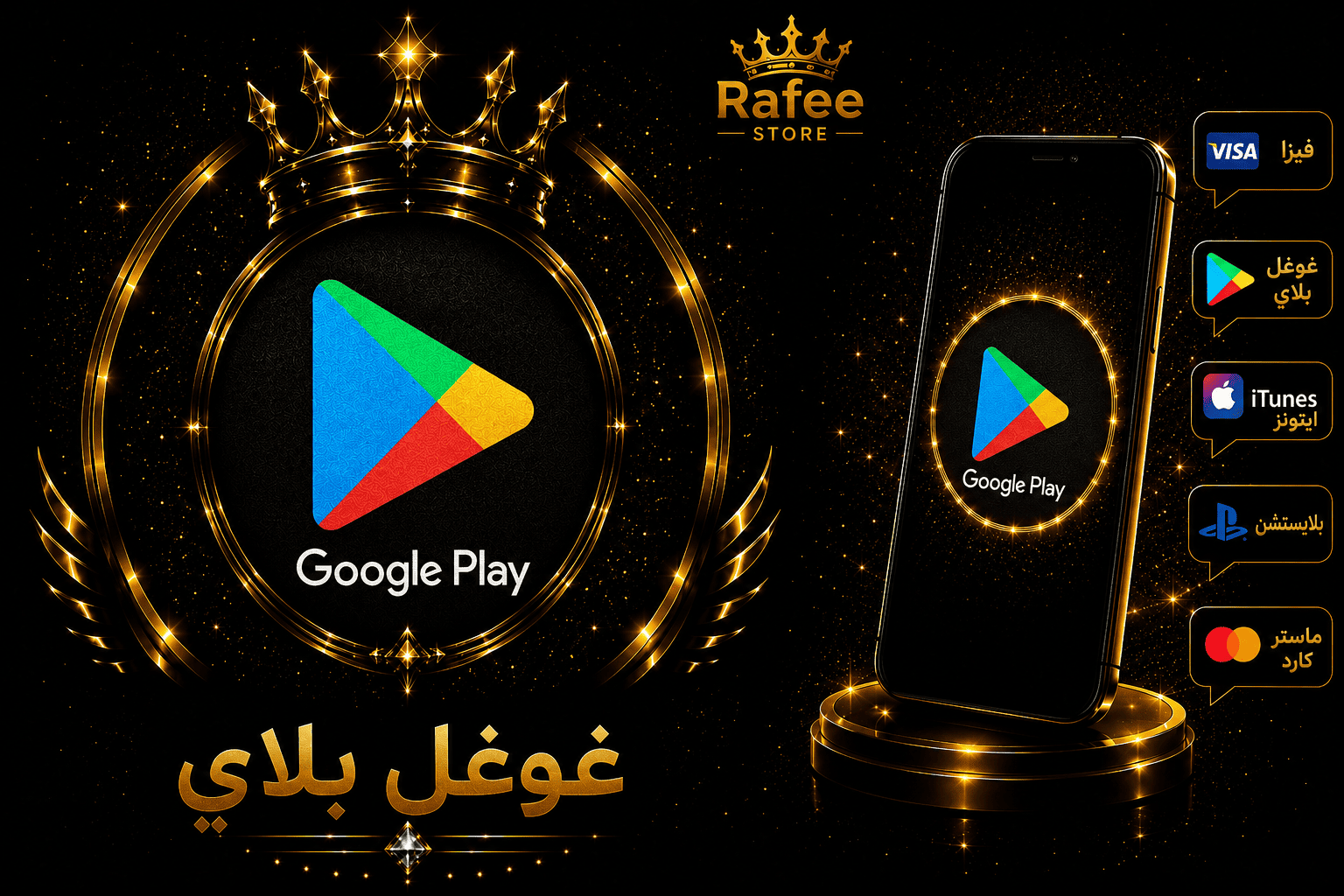 بطاقات غوغل بلاي