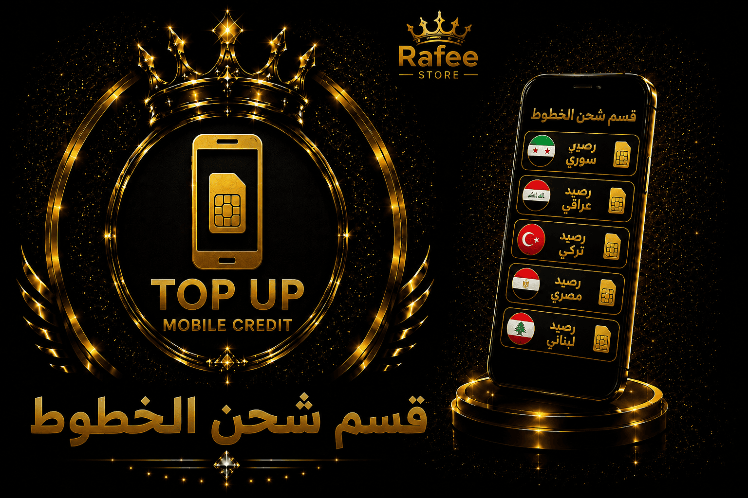 قسم شحن الخطوط والرصيد
